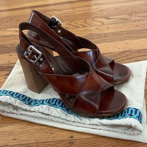 Prada slingback heeled sandals